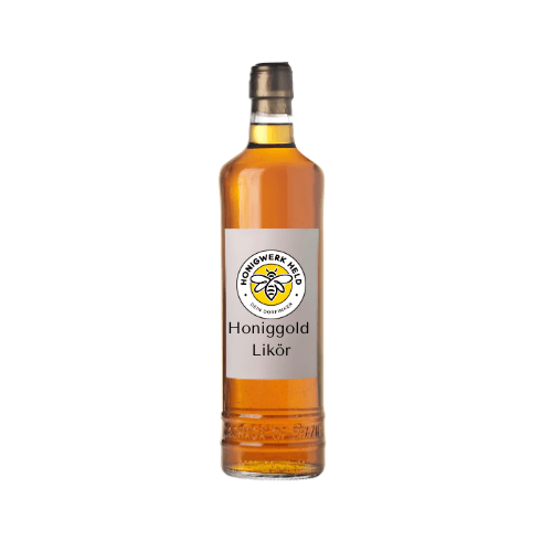Flasche mit Honiglikör