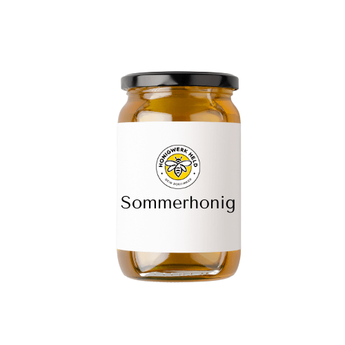 Glas mit Sommerhonig